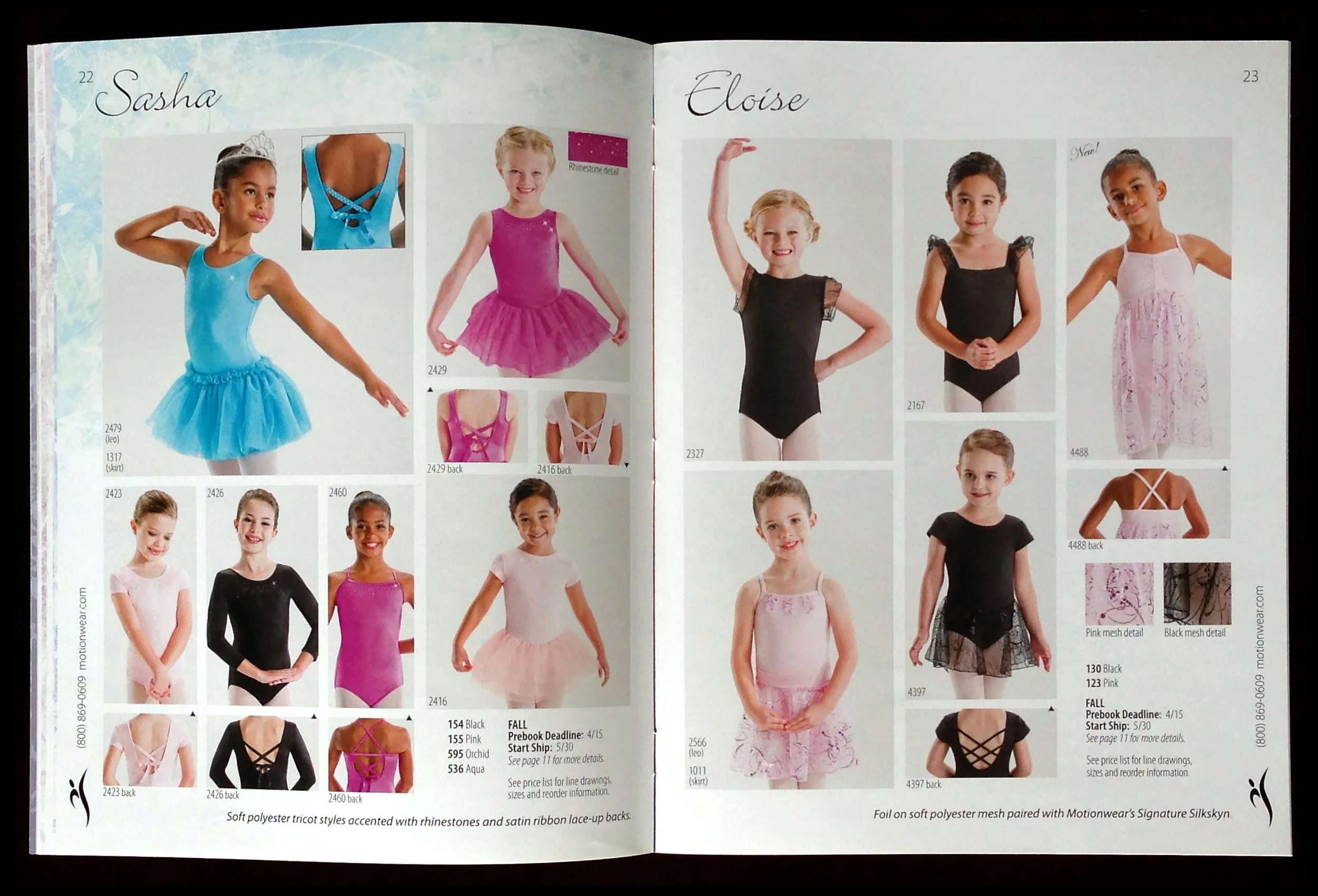 Catalog work done for Motionwear LLC.