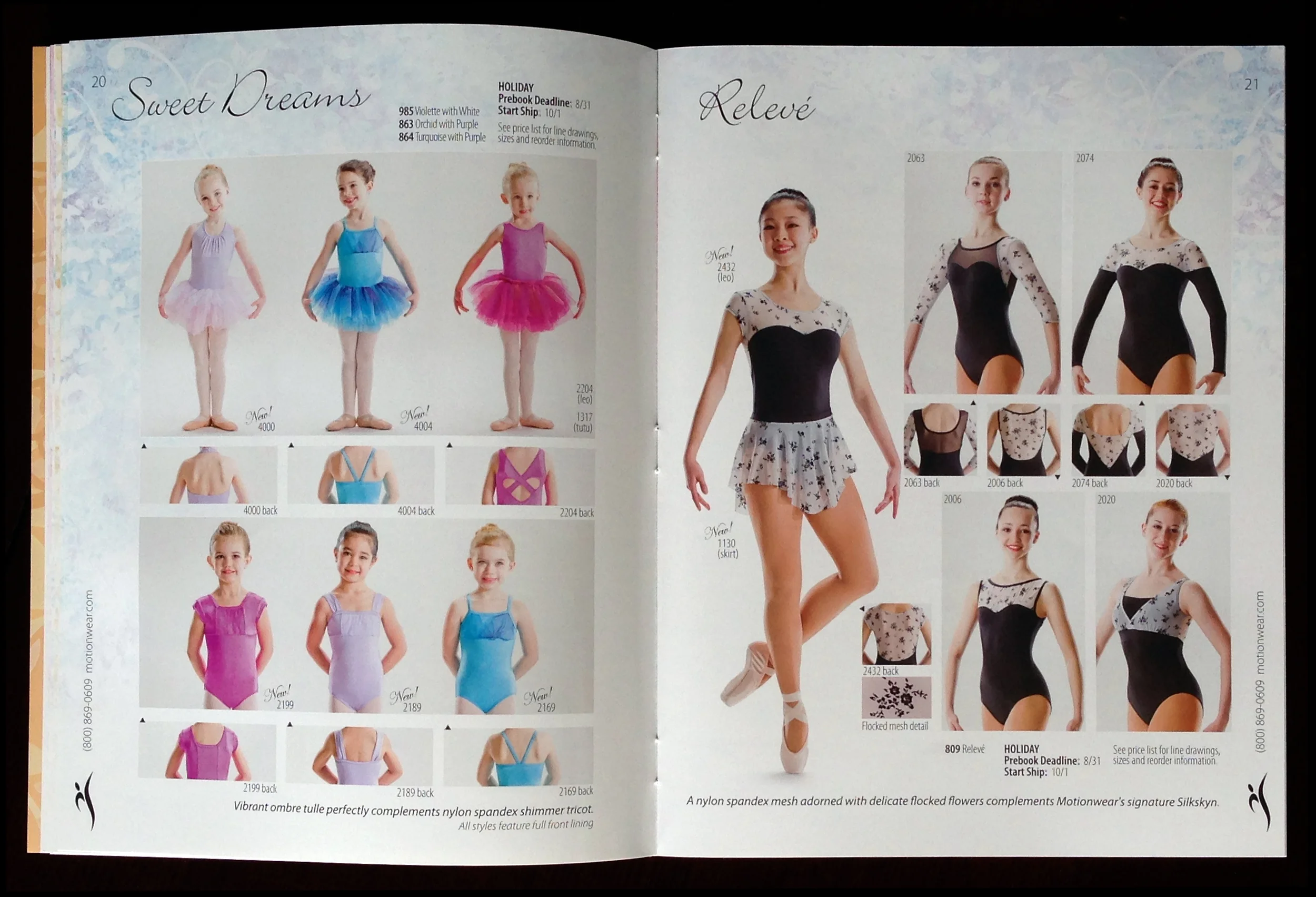 Catalog work done for Motionwear LLC.