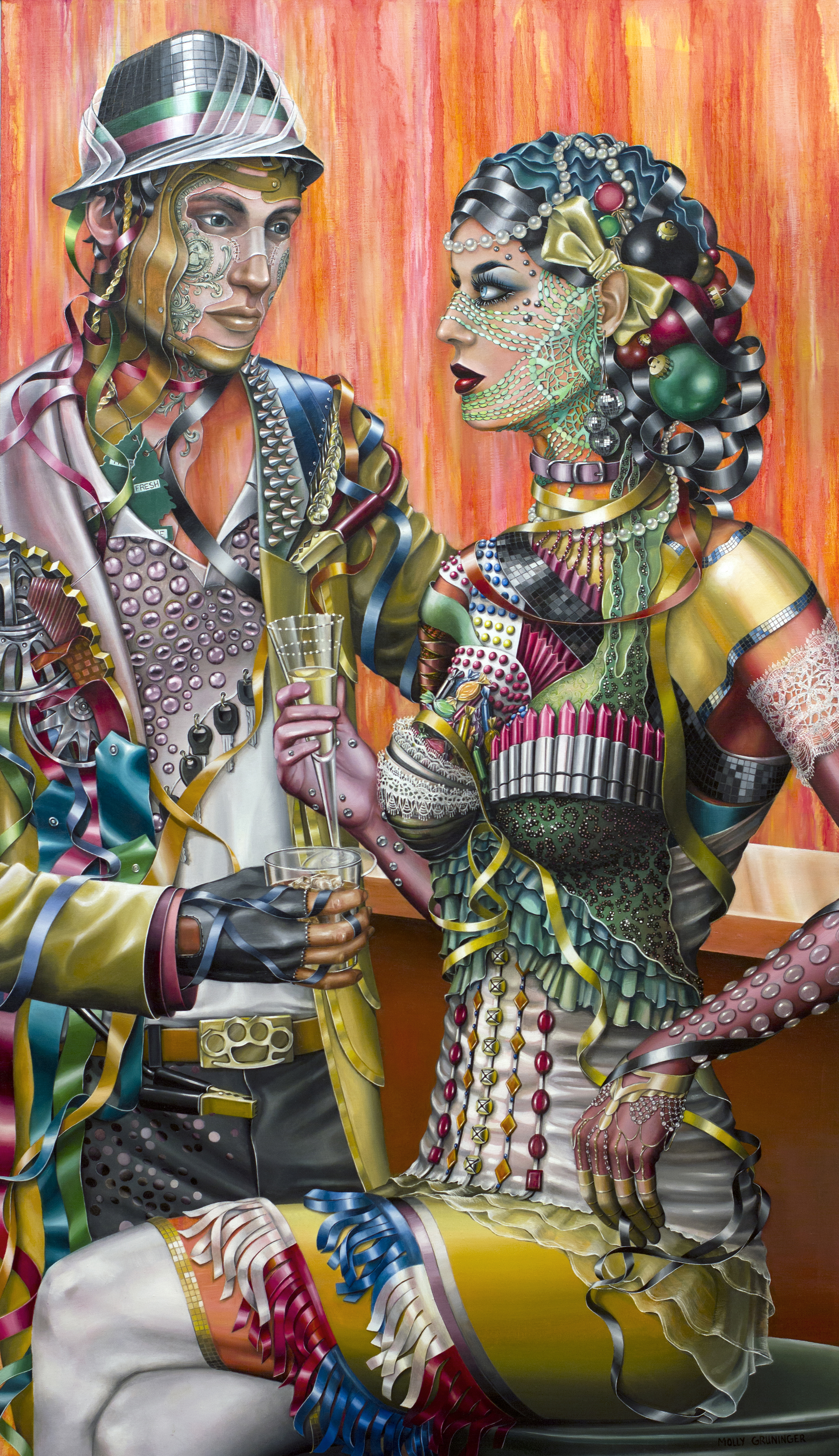 Masquerade. Oil on Canvas, 31"x 54"