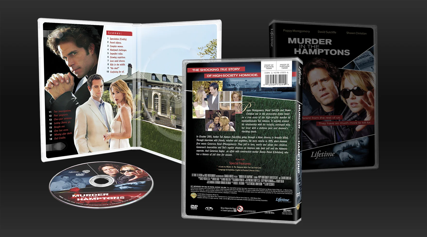 Murder in the Hampton's: DVD Package Design