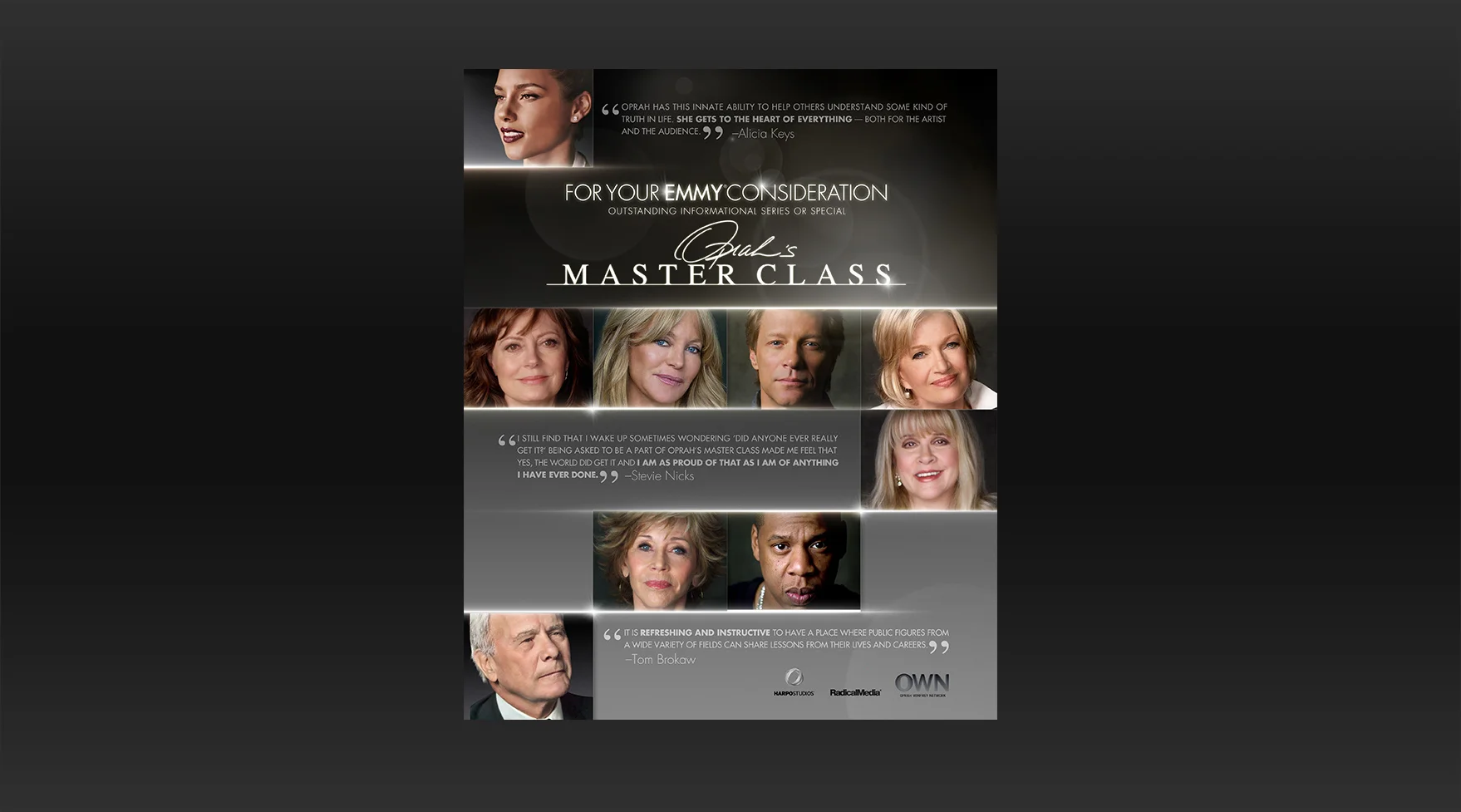 Oprah's Master Class Emmy Consideration Ad