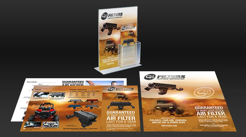 S&B Filters: Particle Separator Tri-fold holder/Display