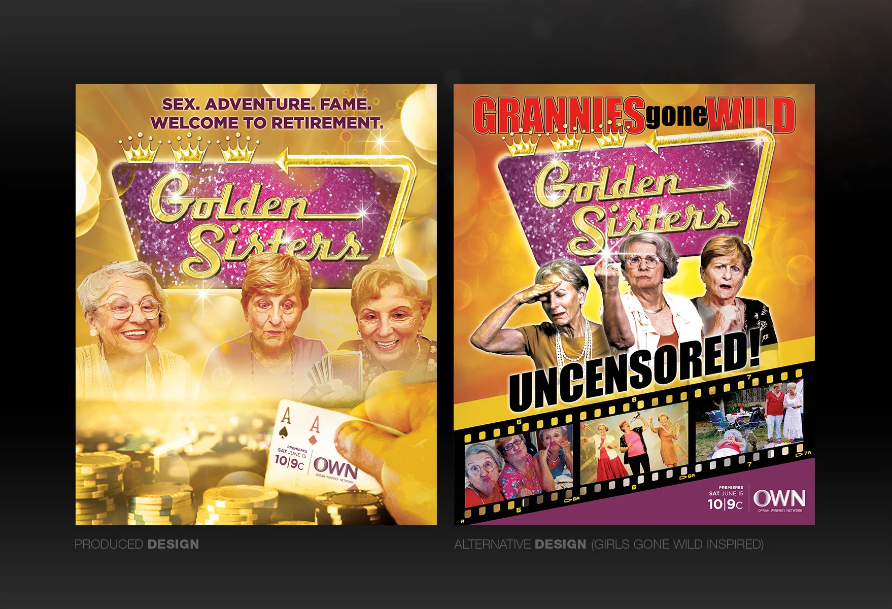 OWN's Golden Sisters Key Art and Ad