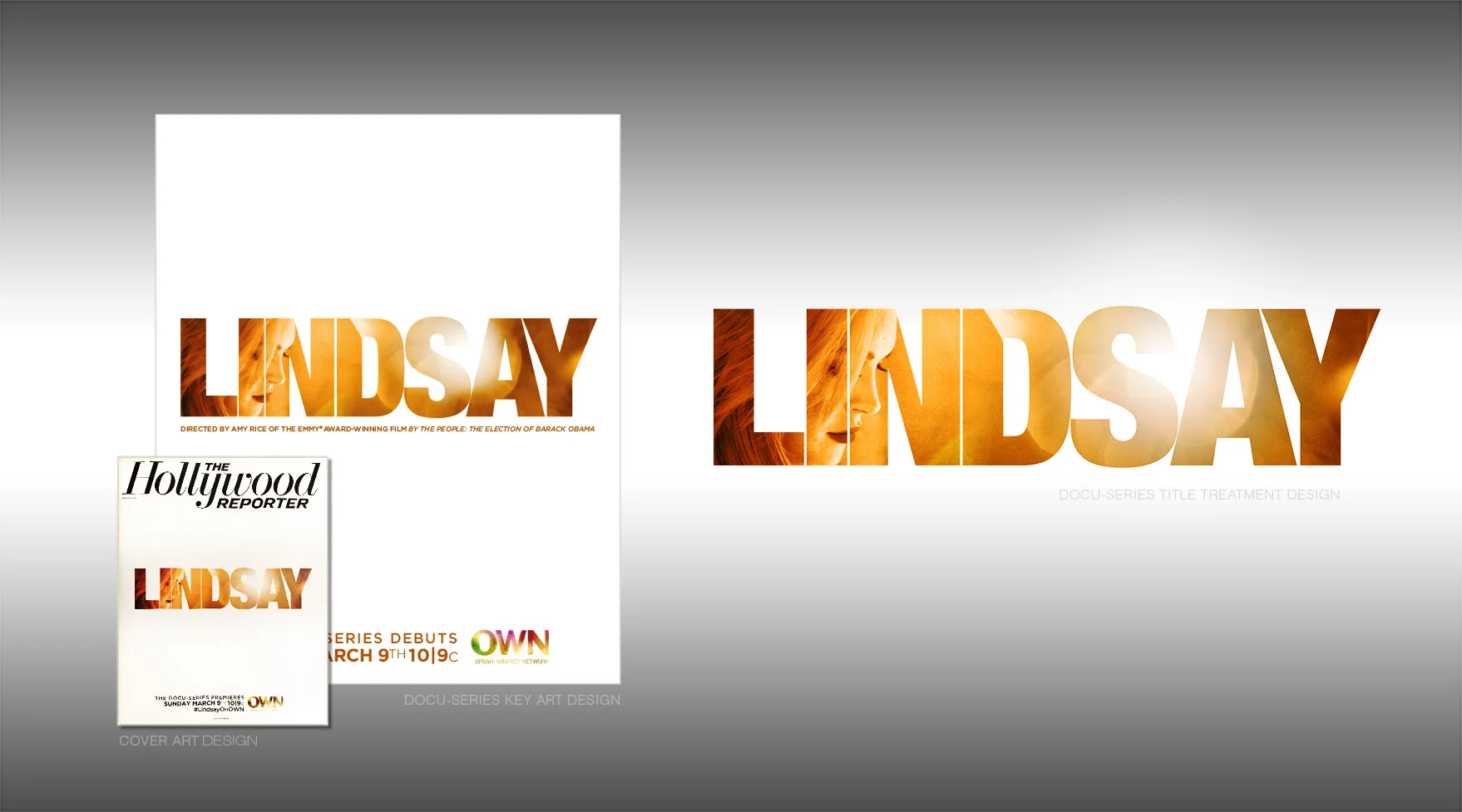 OWN's Docu-Series, Lindsay Key Art/Title Treatment and Ad 