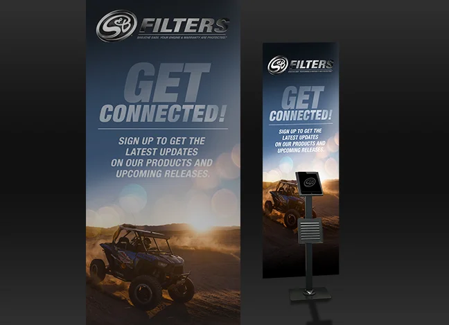 Interactive product display for S&B Filters. 