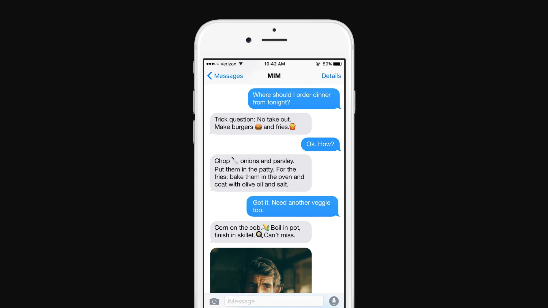 We created a dialogue through SMS