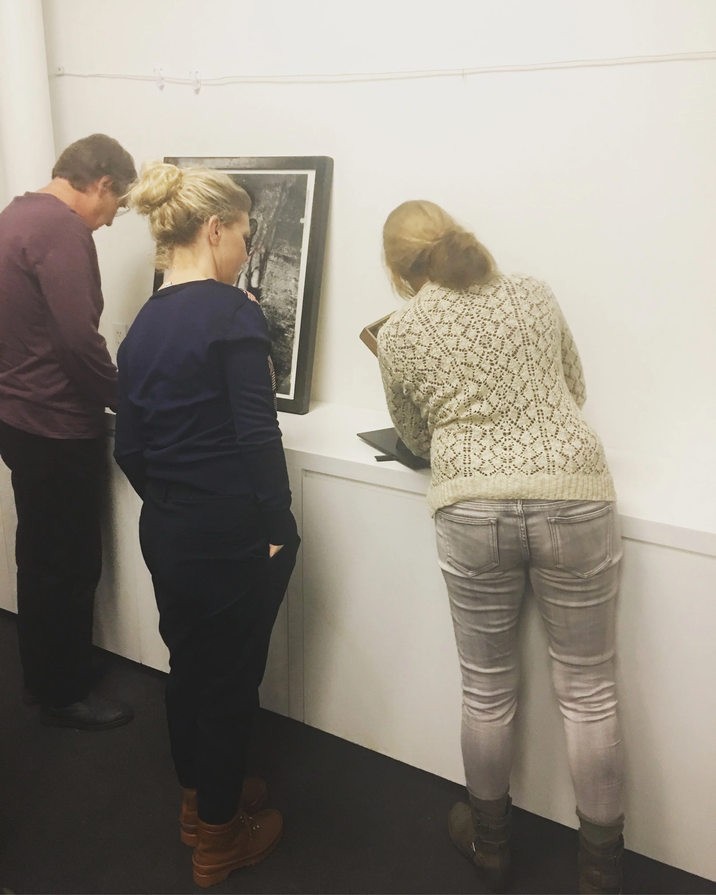 My work being critiqued by Curators and artist
