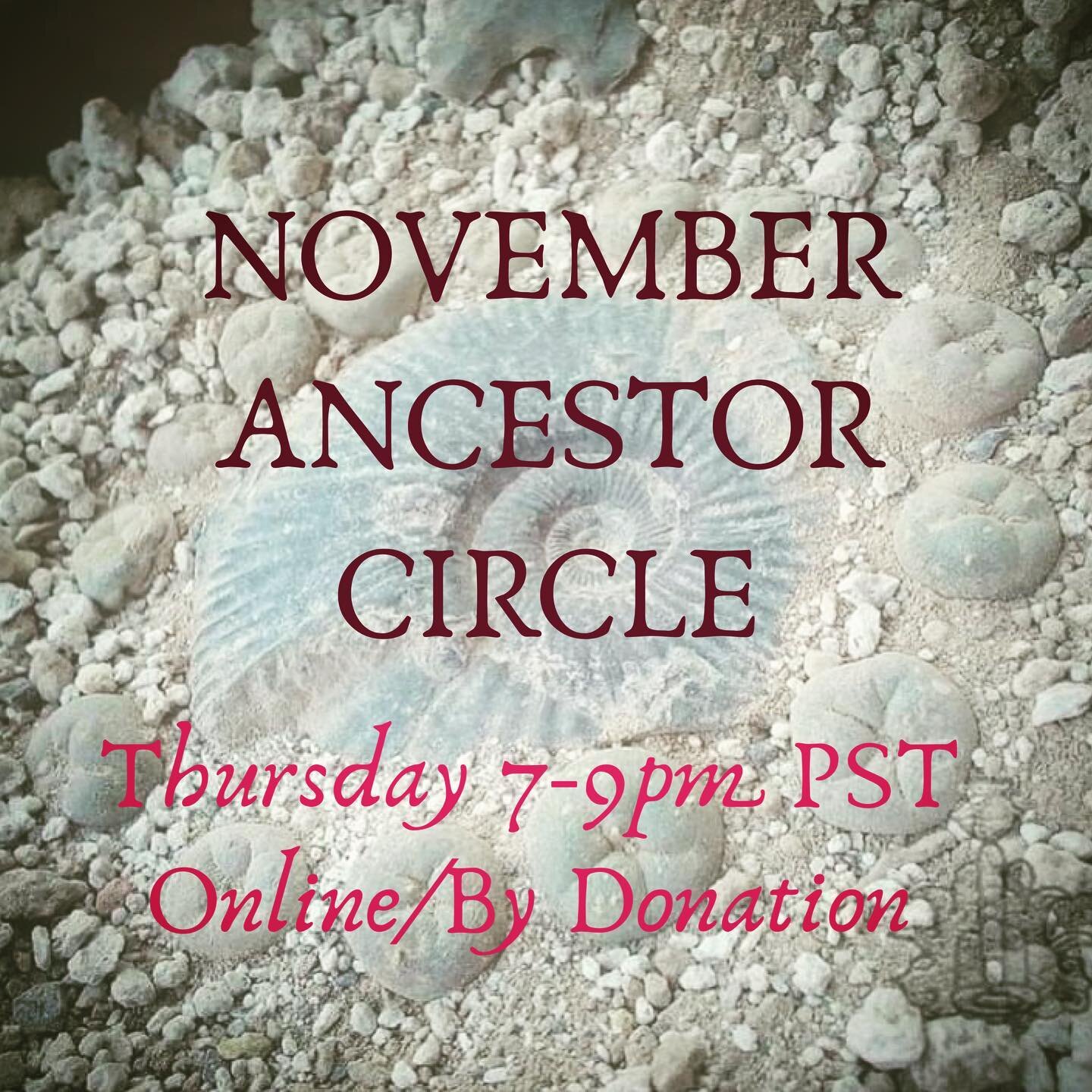 Join me Thursday Nov 19th for our monthly community ancestor circle via zoom! By donation, RSVP required. Link to meetup in bio. #ancestors #ancestralhealing #rootwisdom #ancestralwisdom