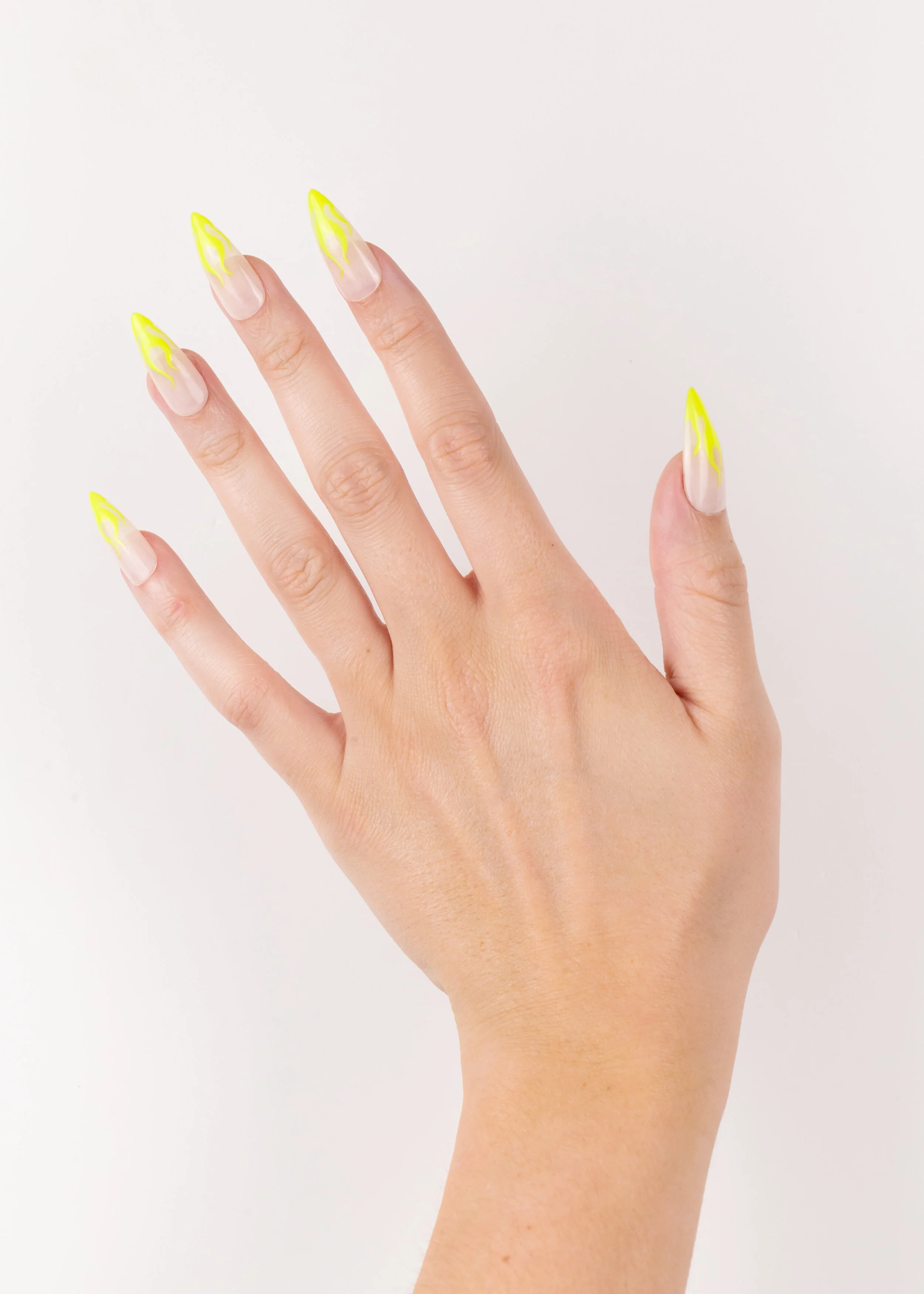 Flame Apres Gel-X Press On Nails (Stiletto Medium) — VANITY PROJECTS
