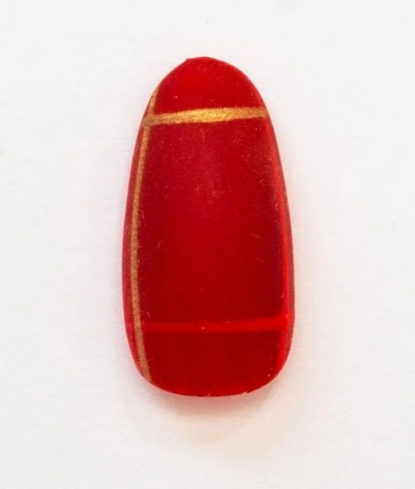 Matte Plaid Apres Gel-X Press On Nails (Round Short))