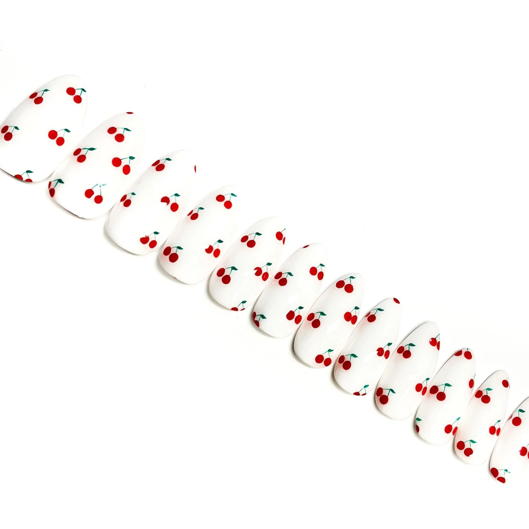 Cherries Apres Gel-x Press-ons (Round Medium)