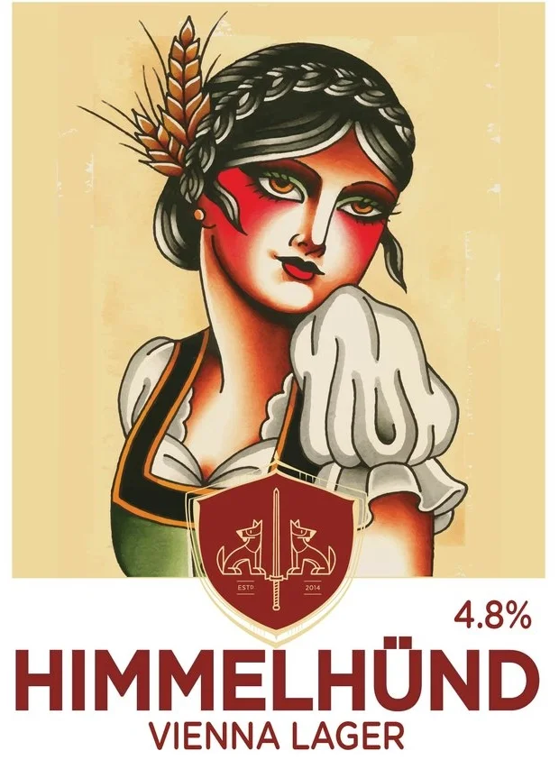 First brewed during the 1840’s near the city of Vienna in Austria by Anton Dreher. It is now found mostly in Mexico as Austrian immigrants brewed it in the late 1800’s, making the style very popular. Himmel Hund Vienna Lager is amber with malty-rich aromas but light and smooth like a lager should be. Helga hops were used for balance.