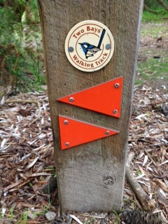 The symbol of the Two Bay Trails... the full 26km hike could be a future hike perhaps?