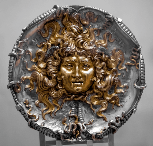 Getty Museum, plate of Medusa