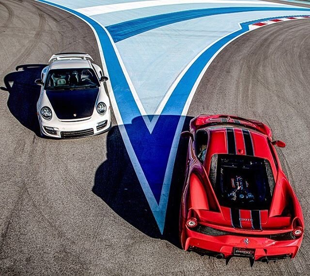 Some schnitzel and pasta with @theconcoursclub #porsche911 #ferrari458 #racetrack #trackdesign #carphotography