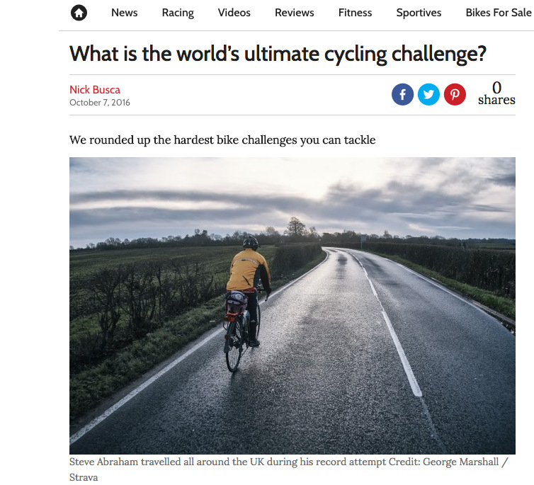 What is the world’s ultimate cycling challenge? 