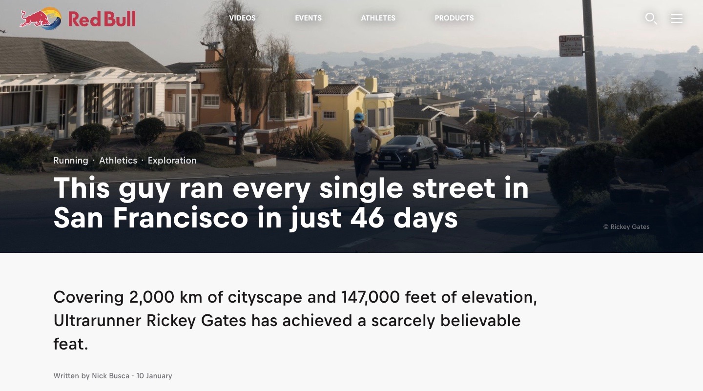 This guy ran every single street in San Francisco