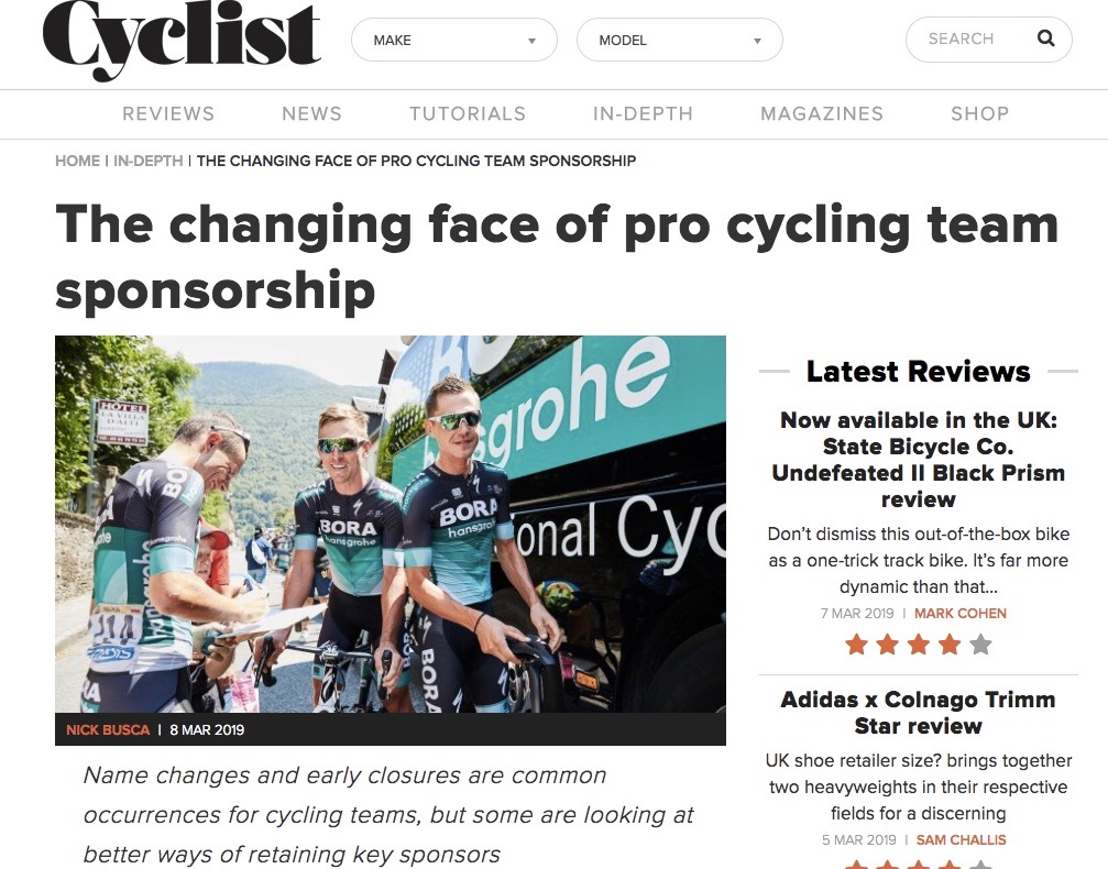 What does it take to build a professional cycling team?