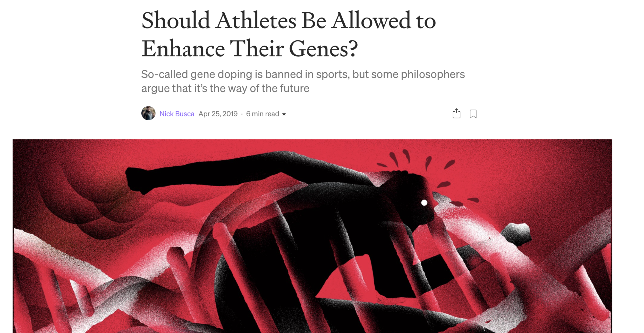 Should Athletes Be Allowed to Enhance Their Genes?