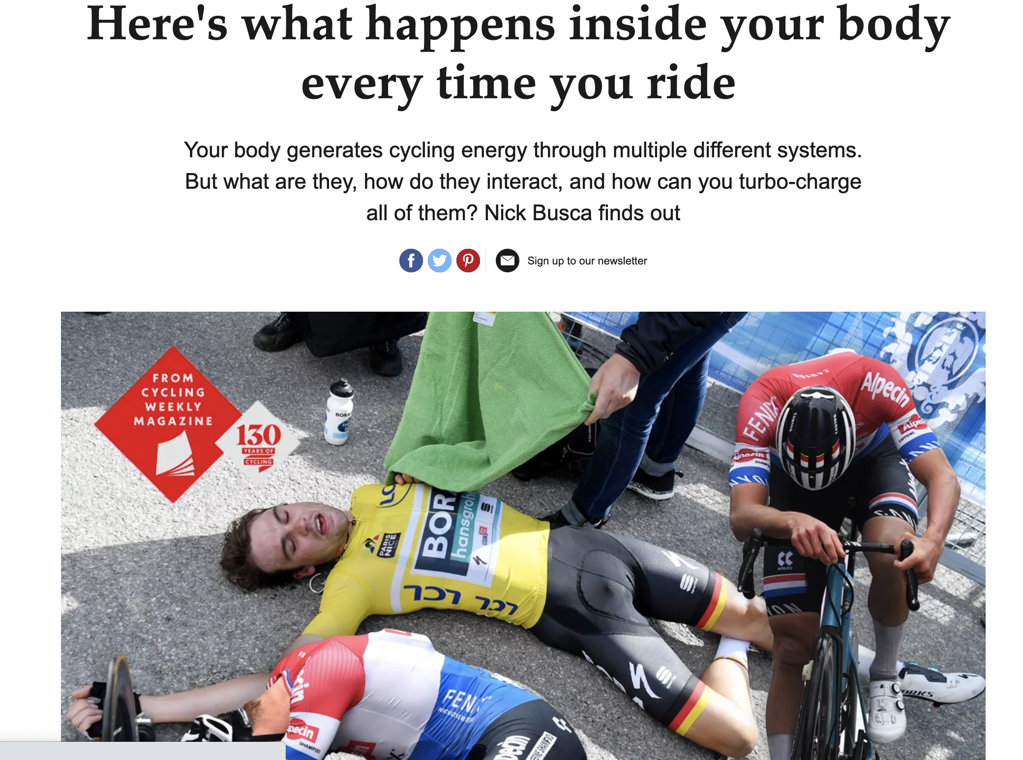 Home Top Story Here's what happens inside your body every time you ride