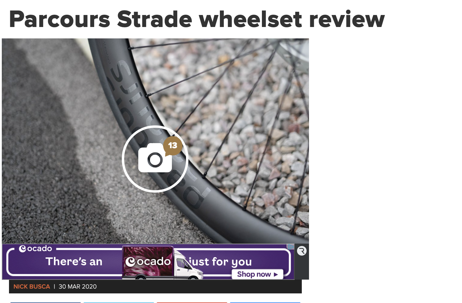 Parcours Strade wheelset review