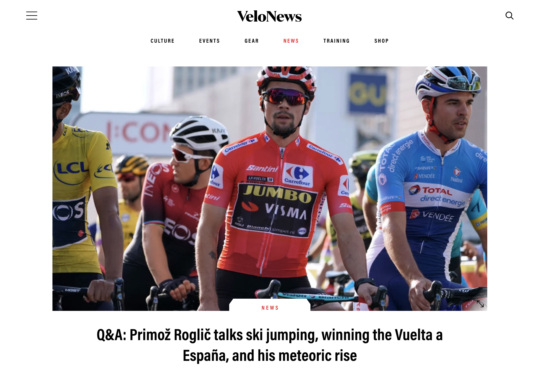 Q&amp;A: Primož Roglič talks ski jumping, winning the Vuelta a España, and his meteoric rise