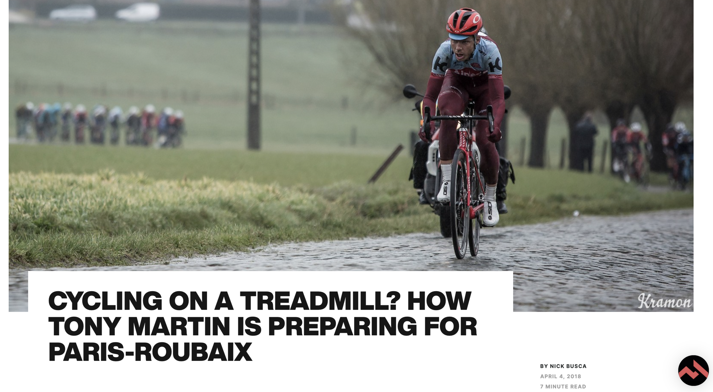 CYCLING ON A TREADMILL? HOW TONY MARTIN IS PREPARING FOR PARIS-ROUBAIX