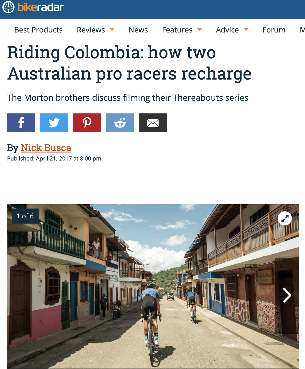 Riding Colombia: how two Australian pro racers recharge