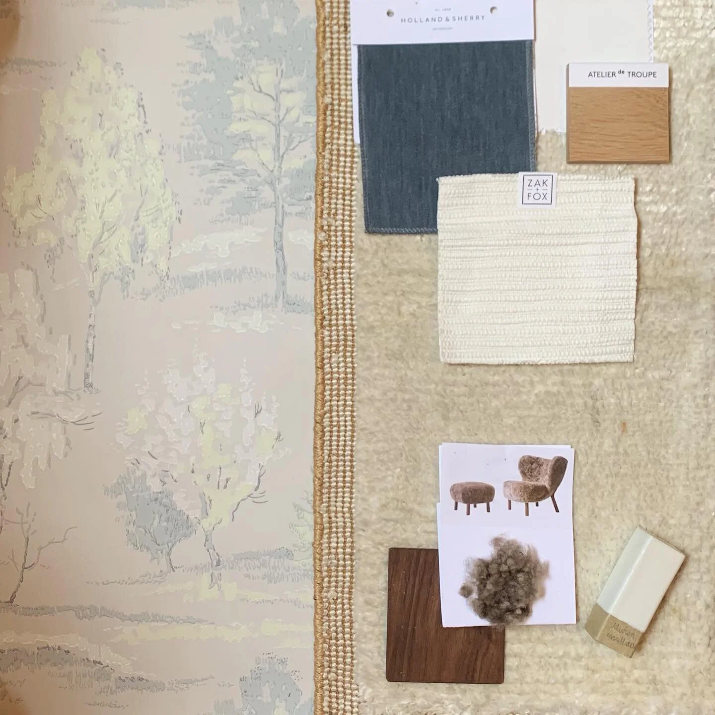 dreamy wainscott bedroom in the works ☁️