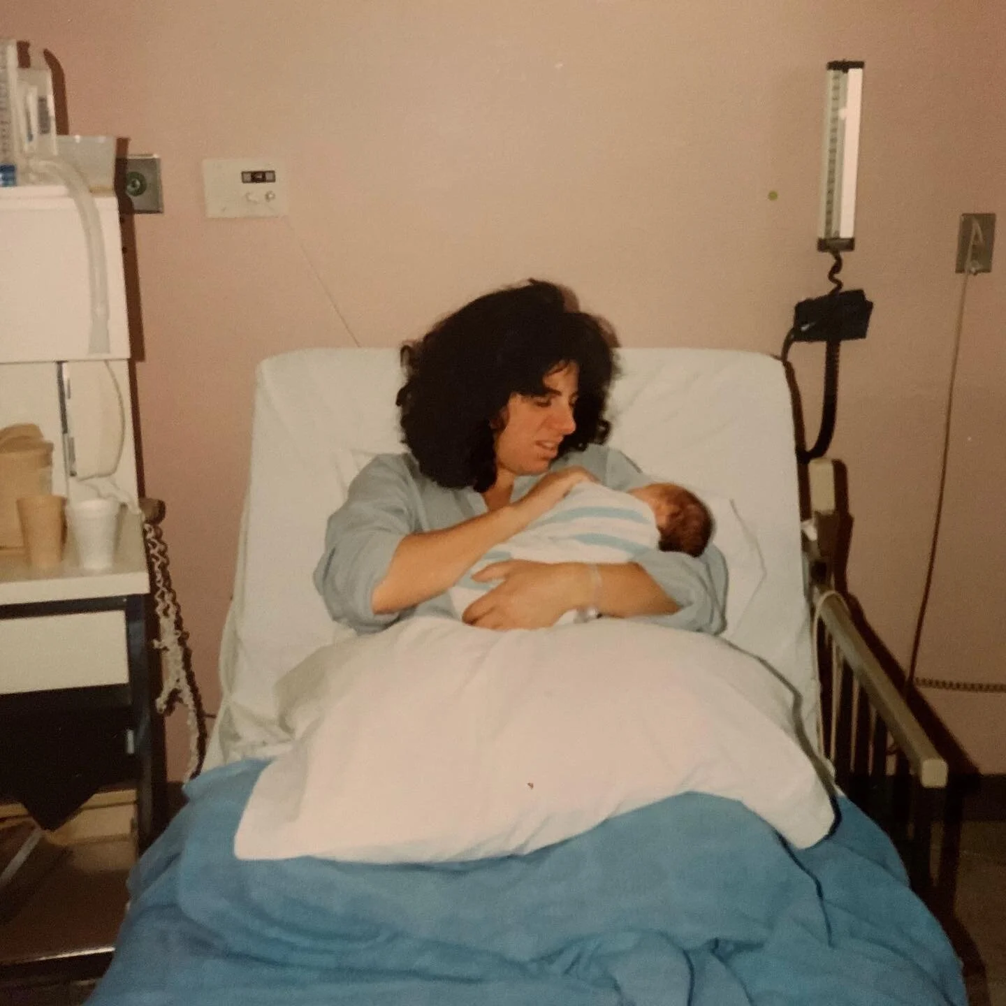 happy mother&rsquo;s day to mine. and how is it that i was born in a hospital room painted the perfect shade of pink? no chance this was @farrowandball #deadsalmon but let&rsquo;s pretend, shall we?