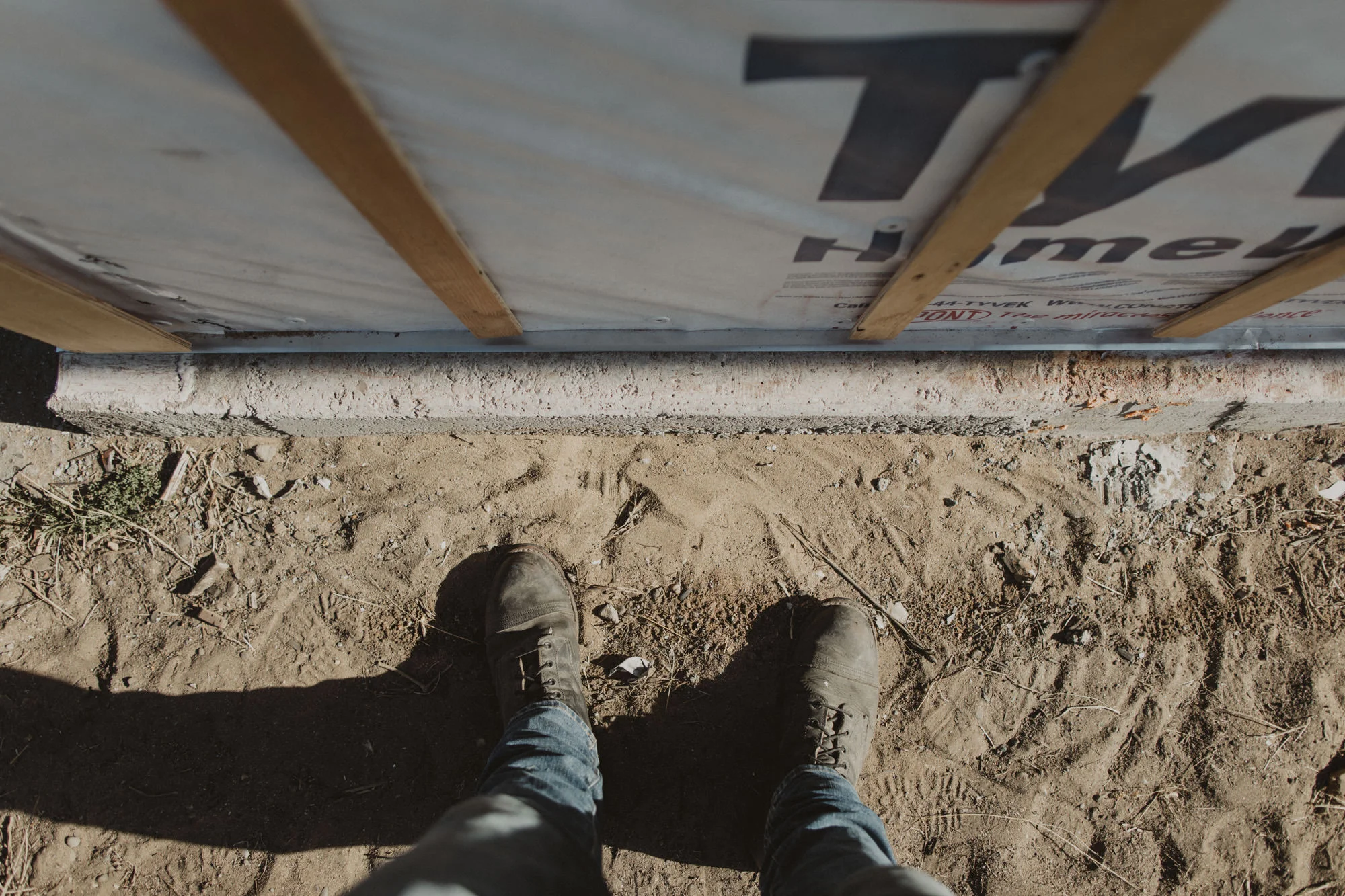 New concrete ledge alongside the Iron Rangers.