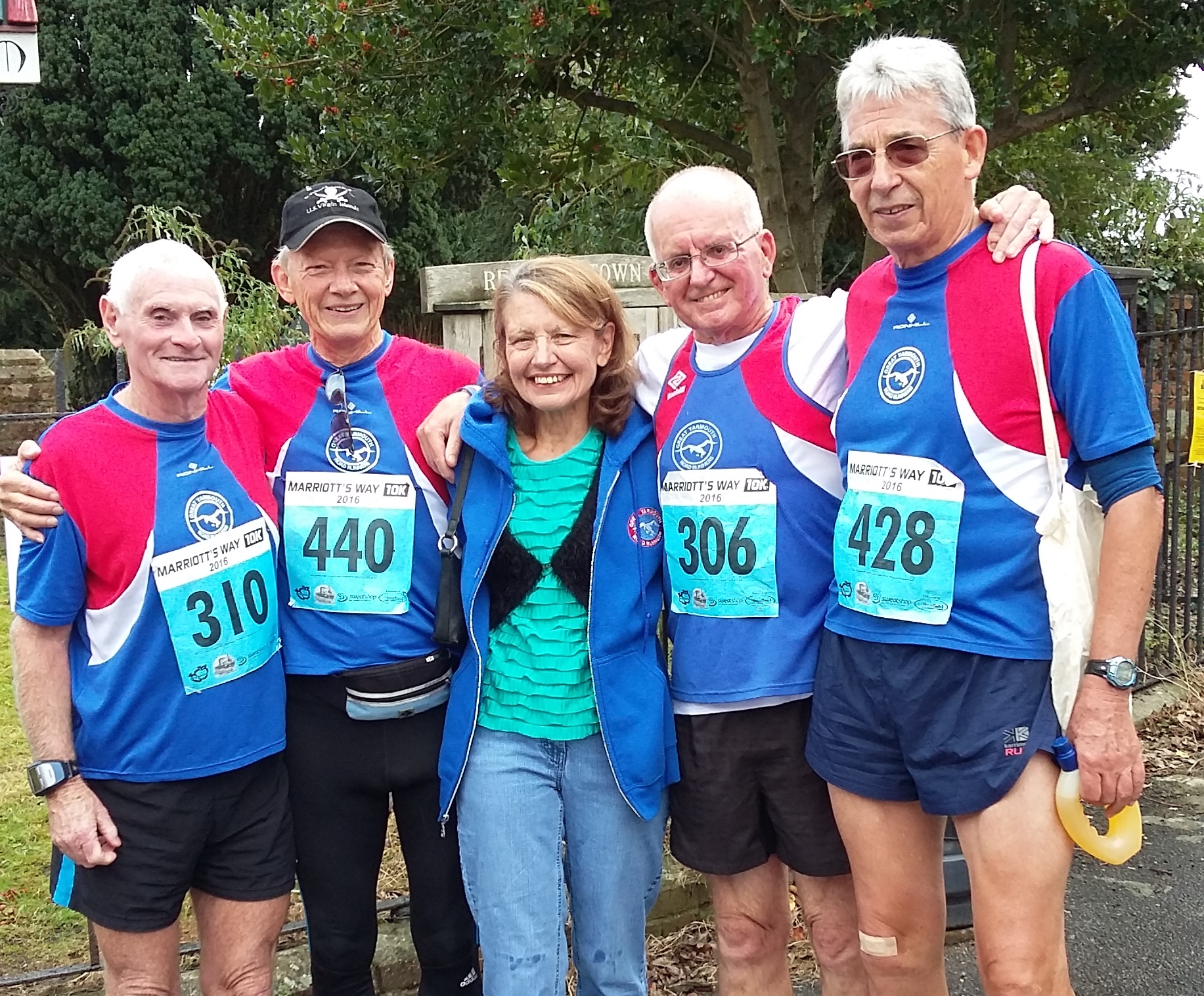 Picture Left to right: Bob Arnell, Chuck Weigand, Carole Spong, Roger Andrews, Jim Spong.