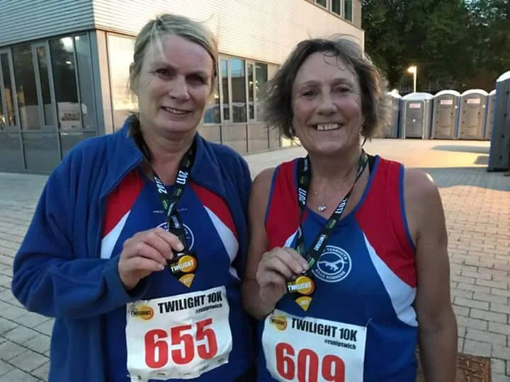 Lorrain and Anna Twilight 10k 18-8-17 post race.jpg