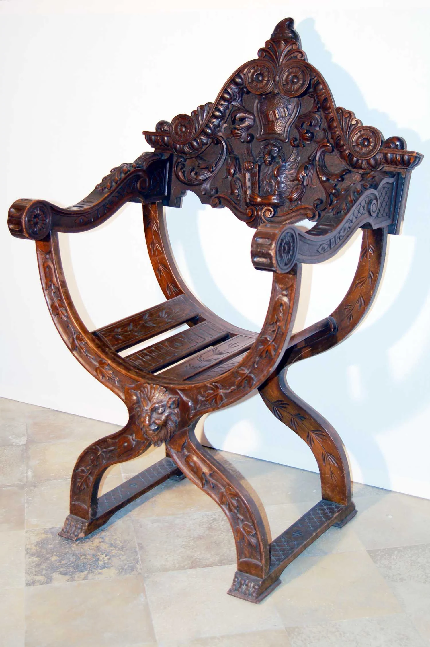Scherenstuhl (mit Tisch) um 1870