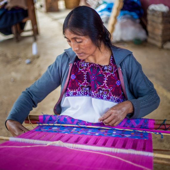  Angelina, one of the skilful artisans behind Montes &amp; Clark’s fabrics - their products directly support communities in Mexico, 