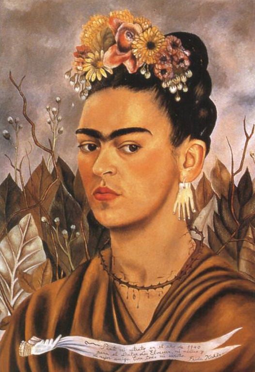  Self Portrait Dedicated to Dr Eloesser, 1940 - by Frida Kahlo 