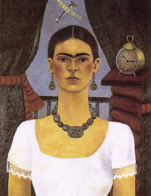  Self Portrait Time Flies, 1929 - by Frida Kahlo 