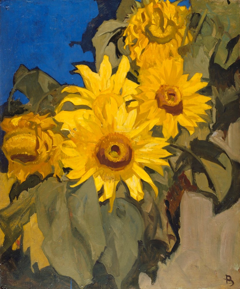 Sunflowers, Sir Frank Brangwyn RA - Early 20c