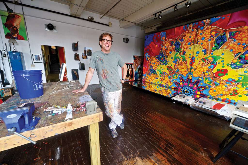 Photo: Erik Troutmann The Hour Wednesday, June 8, 2016.Painter Wiiliam Nelson in his studio at Firing Circuits, which provides space to 30 area artists in an former industrial building at 1 Muller Place in Norwalk, Conn.