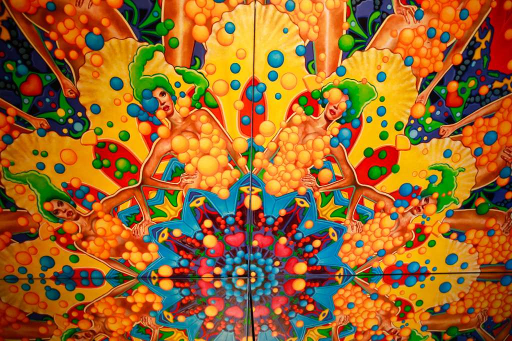 Hour photo/Chris Palermo. Part of one of William Nelson's art at the Firing Circuits