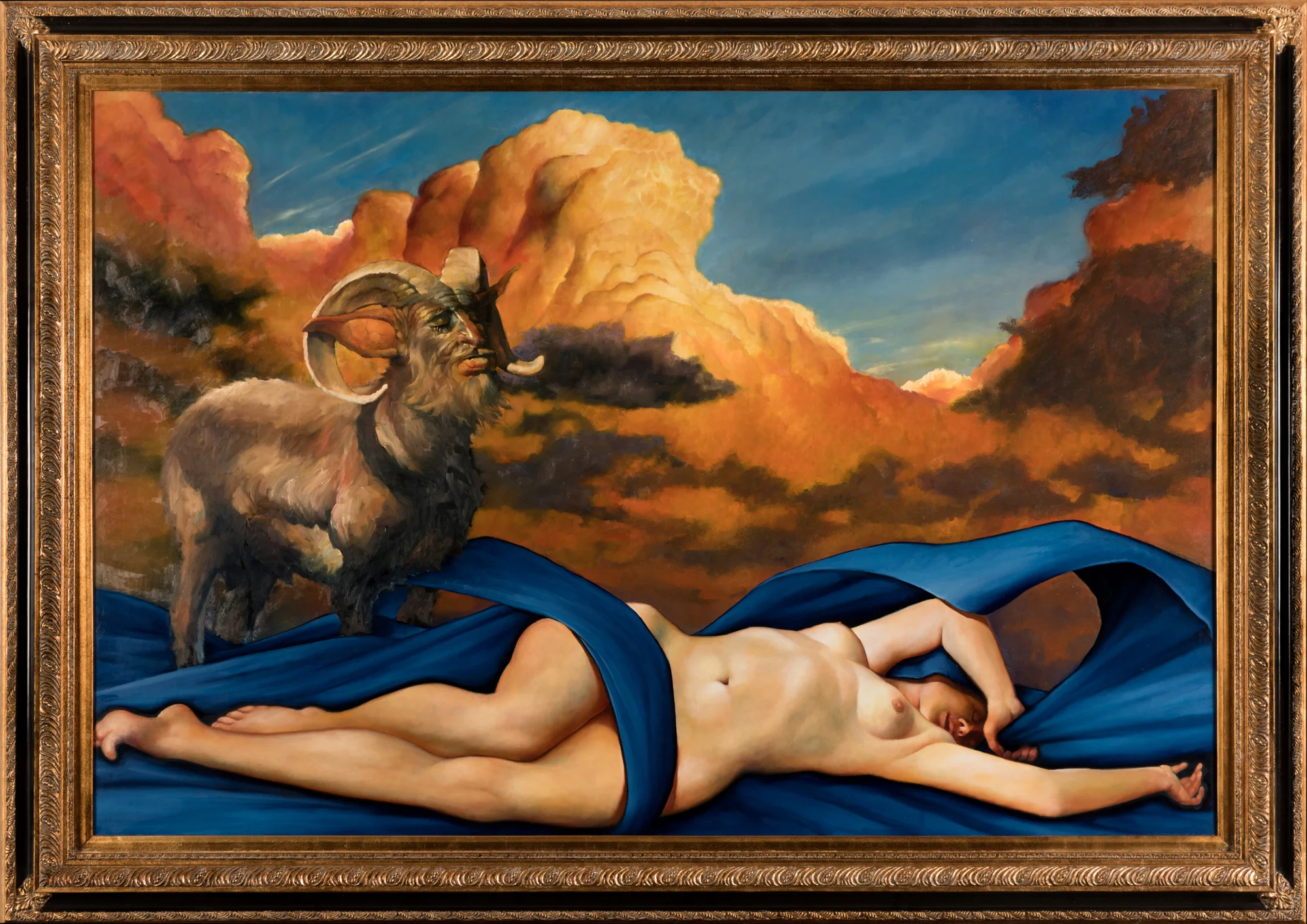 Mountain Goddess / oil on linen / 54 x 83 inches (framed)