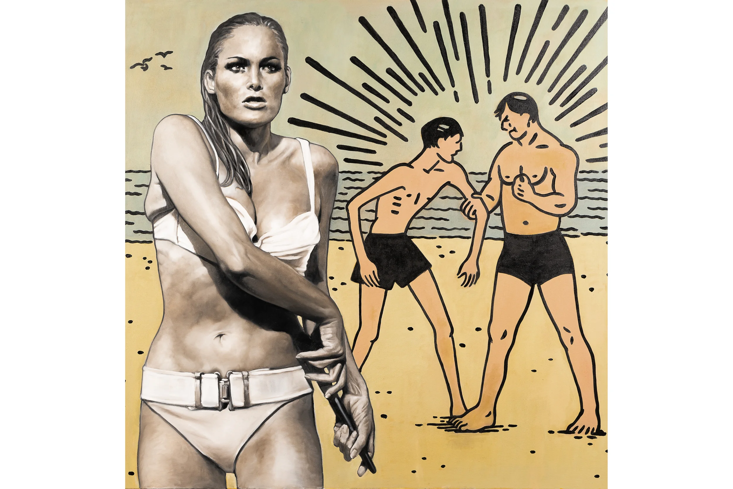 Ursula and the Bully / oil on canvas / 72 x 60 inches