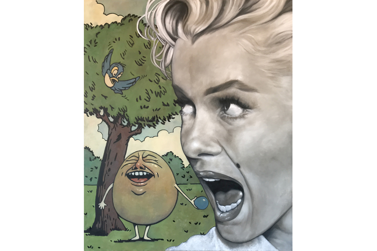 Marilyn and the Bad Egg / oil on canvas / 72 x 60 inches