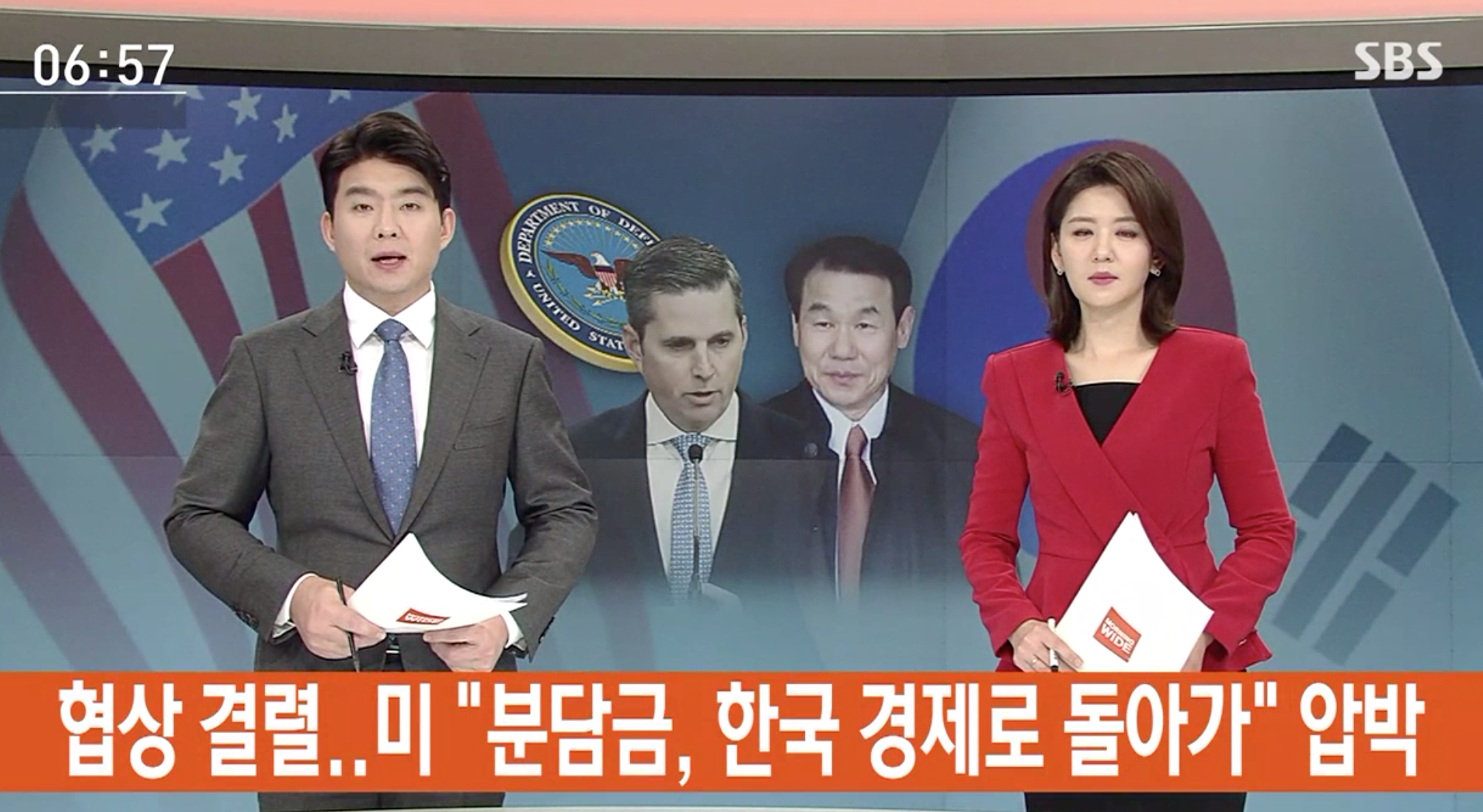"Defense cost, goes into the South Korean economy"