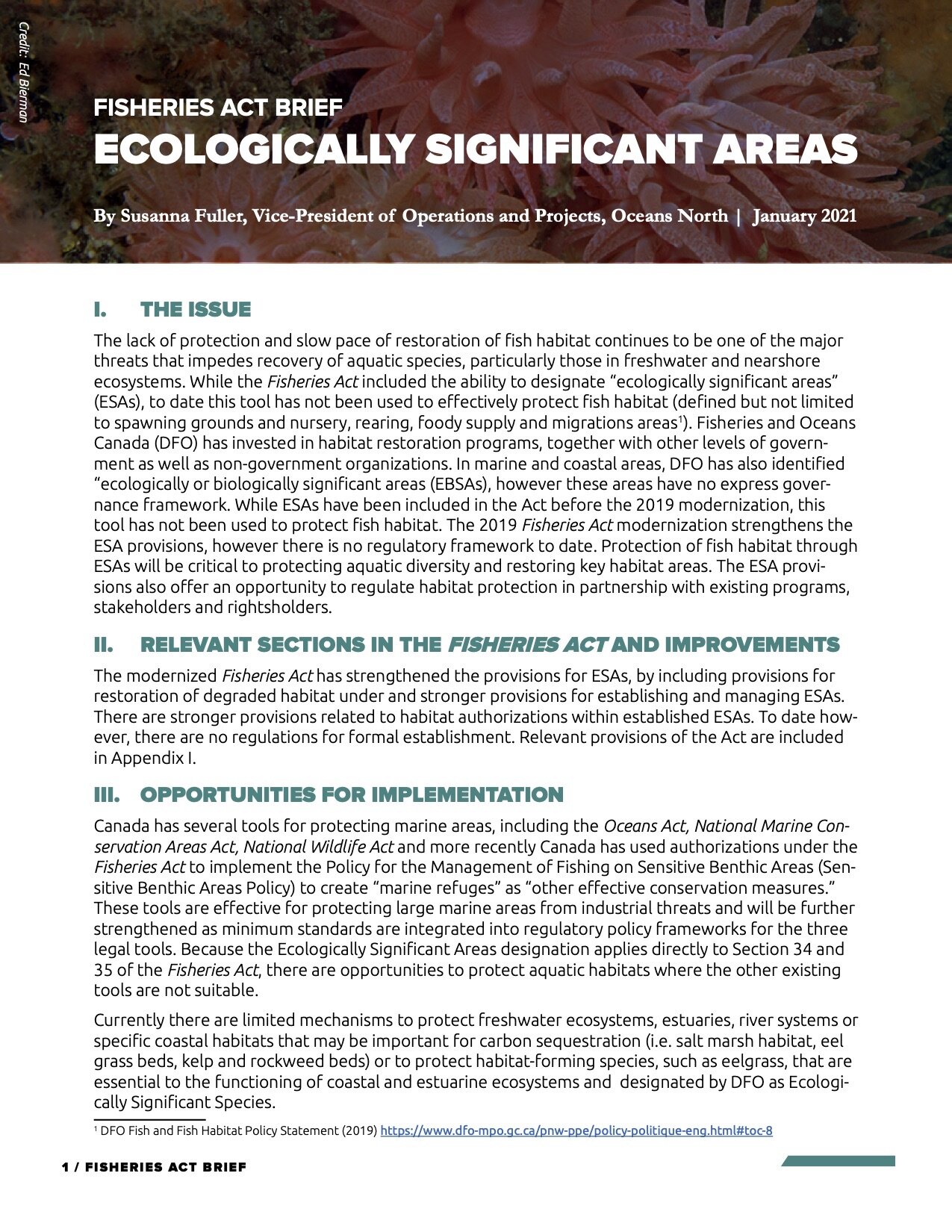 Ecologically Significant Areas