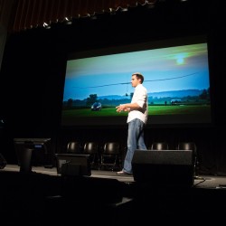 Cameron and Todd speak at PopTech 2013 in Camden, Maine (Photo Credit PopTech/Kris Krug)