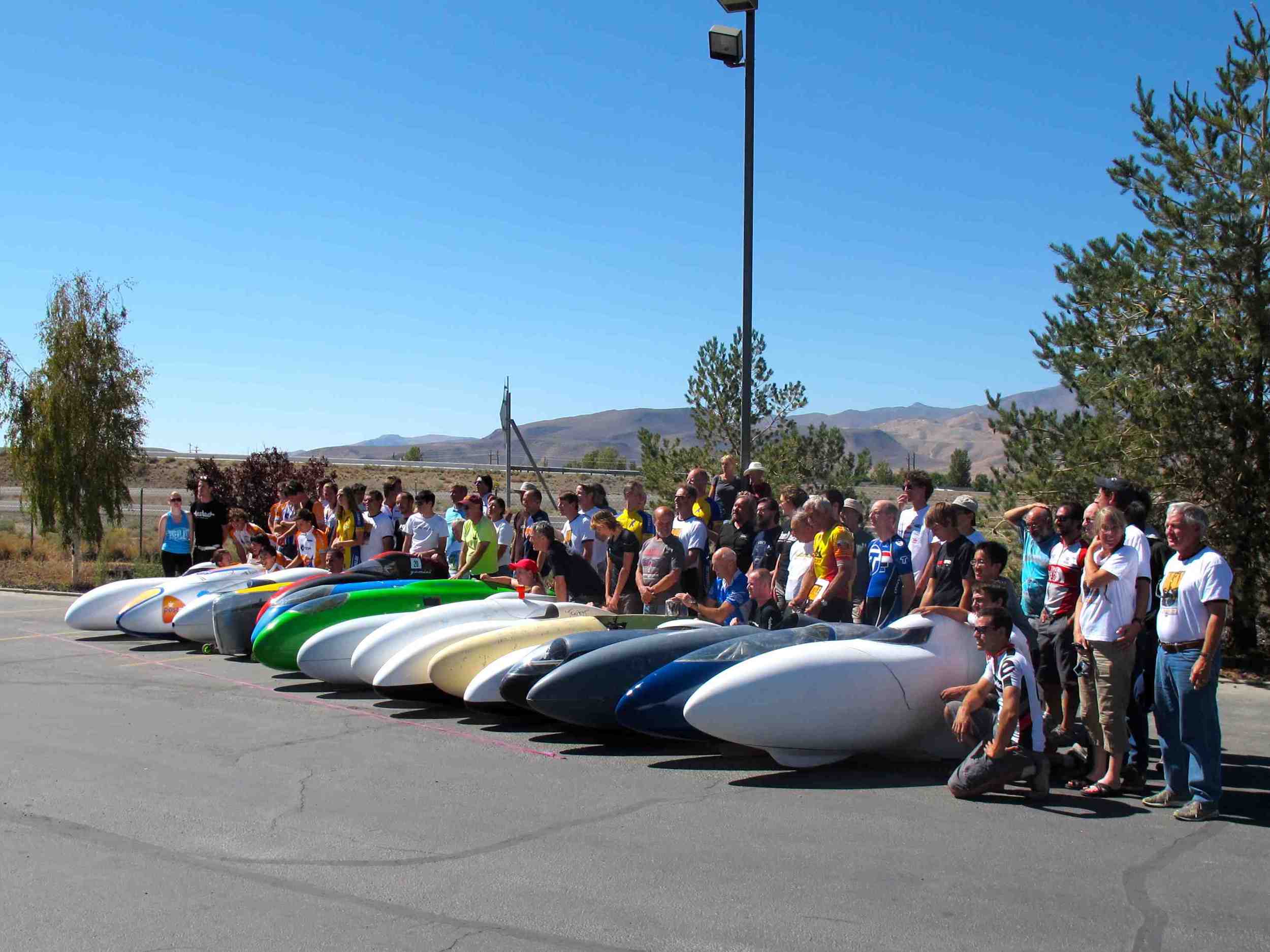 The lineup of riders and bikes for WHPSC 2012 (Photo Credit Claudia Marcelloni)