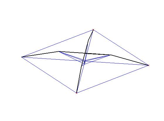 Initial Atlas tent structure made with a triangulated single beam.