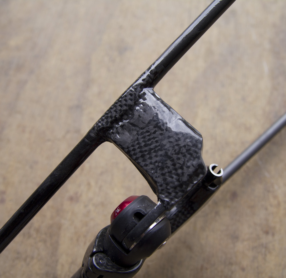 Close up view of the shifter.