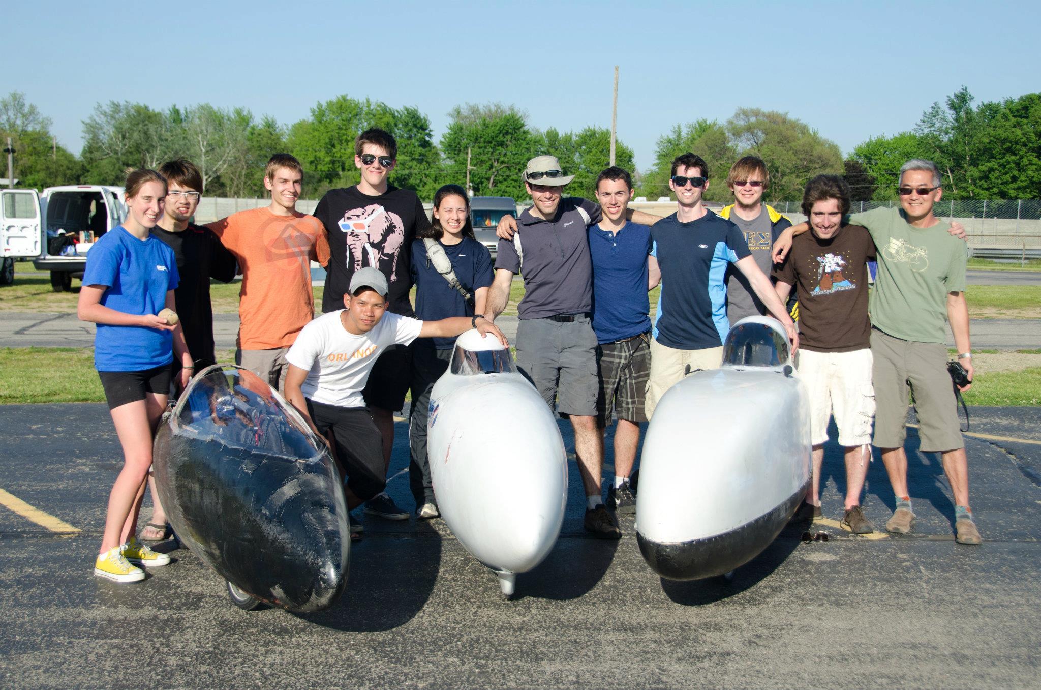 The team and our bikes!